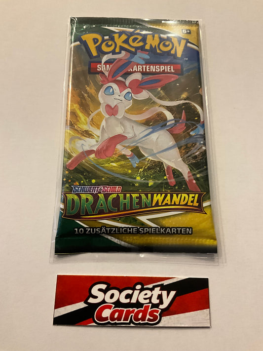 Pokémon Schwert & Schild – Drachenwandel Boosterpack – Feelinara-VMAX (Deutsch) – Neu & OVP