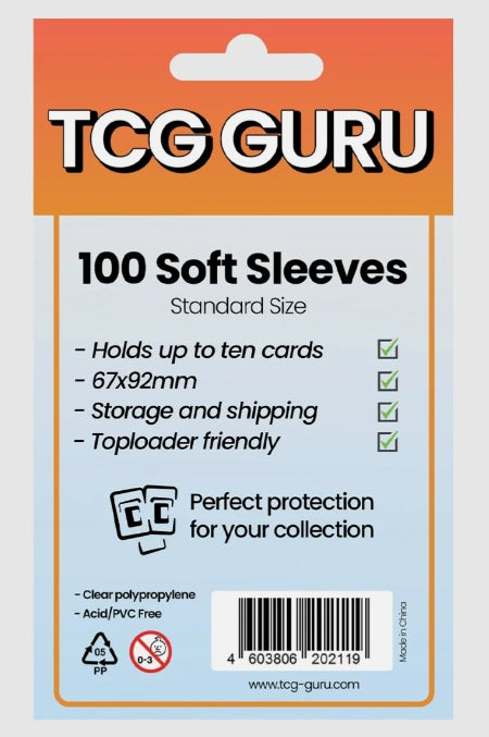TCG Guru Soft Sleeves Standard Size 100er Pack OVP